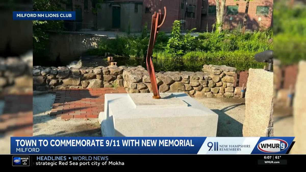 WMUR News 9 Reports on the New Monument to 9/11 Victims at Memorial Park